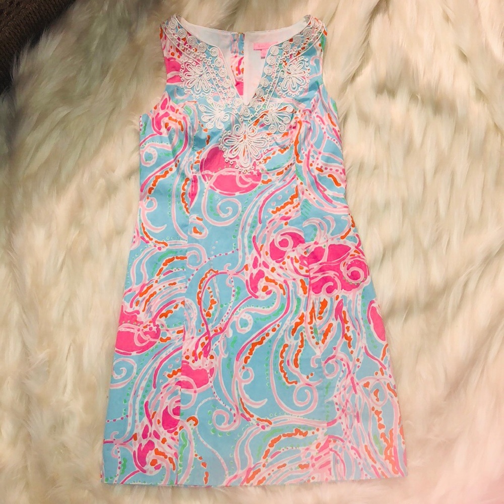 🌸Lilly Pulitzer Gabby Shift in Jellies be Jammin